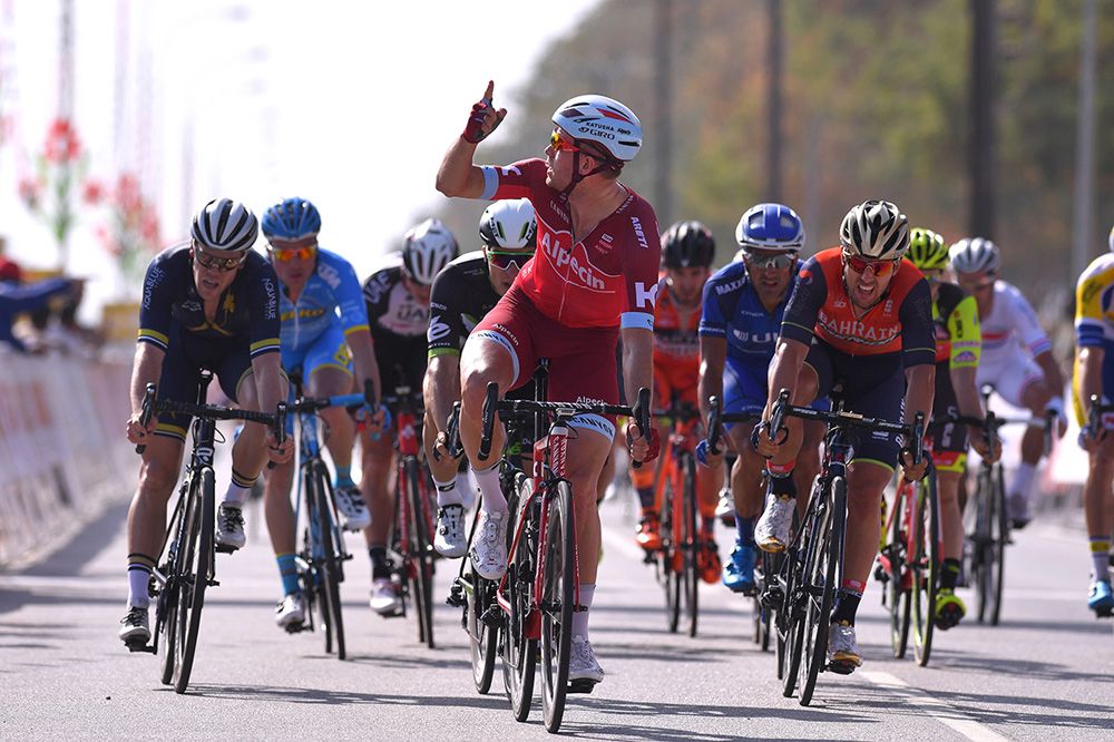 Alexander Kristoff (Katusha-Alpecin) wins the first stage of the Tour of Oman