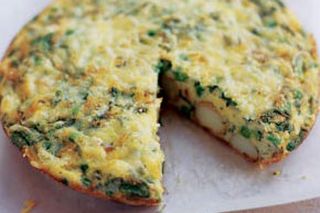 Cheese and onion frittata