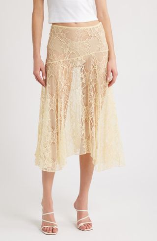 In Bloom Lace Midi Skirt