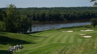 A general view of TPC Deere Run's second hole