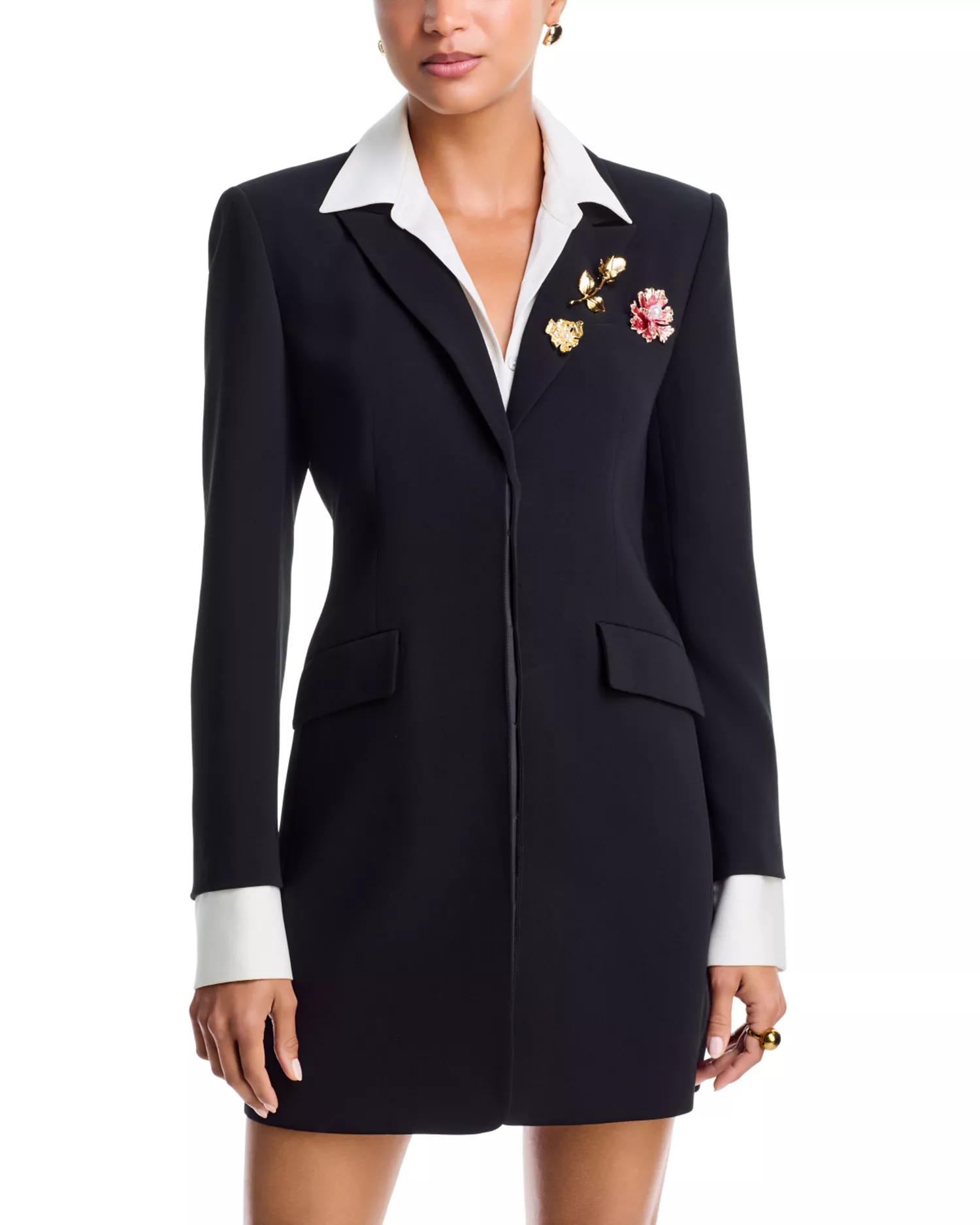 Cinq &amp;agrave; Sept, Indra Brooch Embellished Blazer Dress