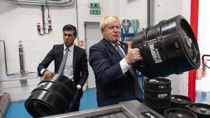 Rishi Sunak and Boris Johnson