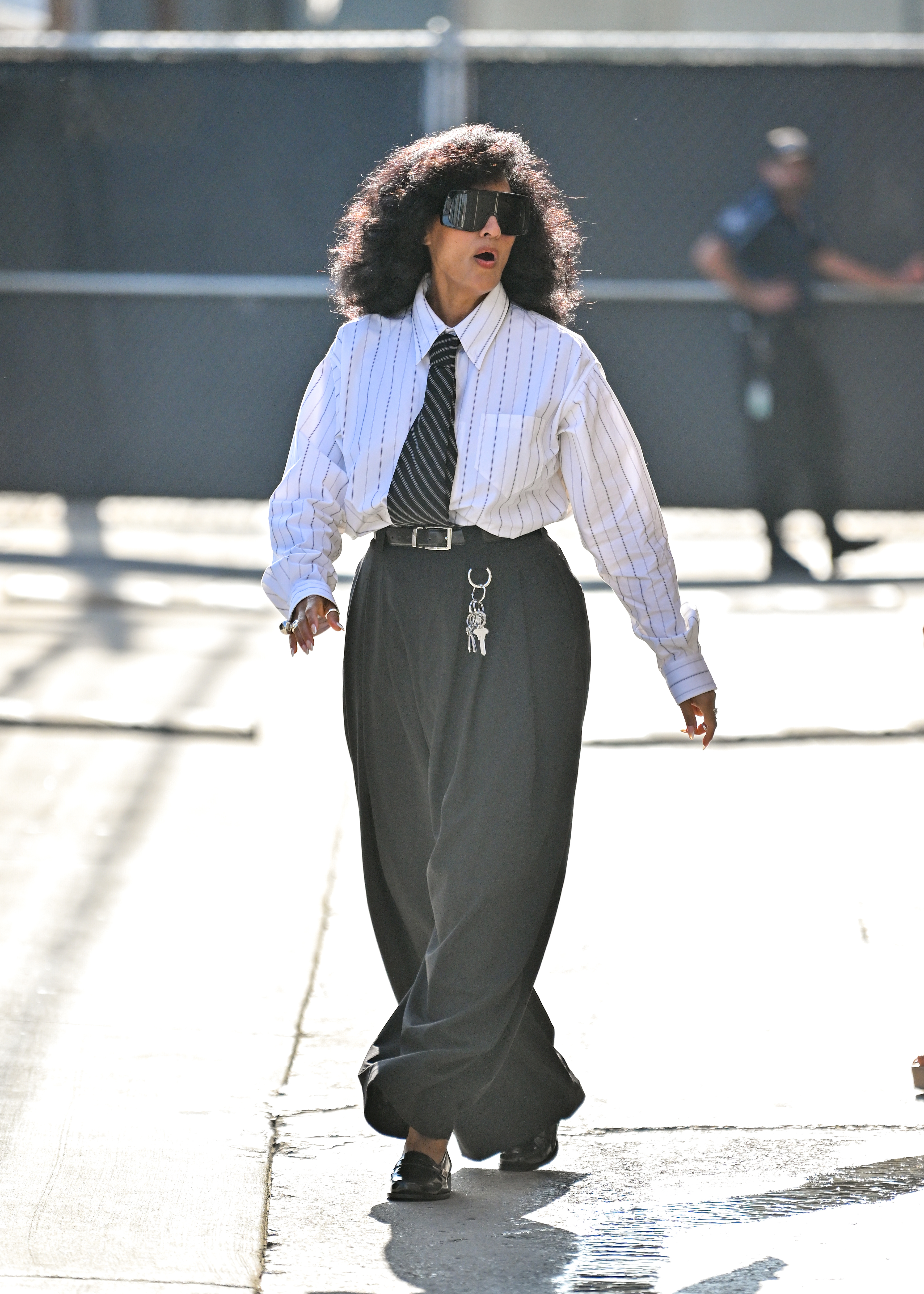 Tracee Ellis Ross with a blowout hairstyle.