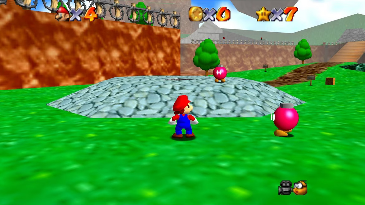 One of the N64&#039;s most fondly rememberd titles, Super Mario 64 (1996)