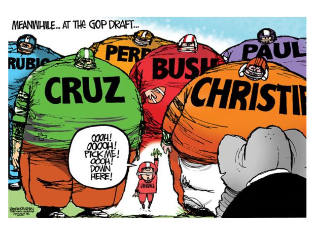 Political cartoon GOP presidential election