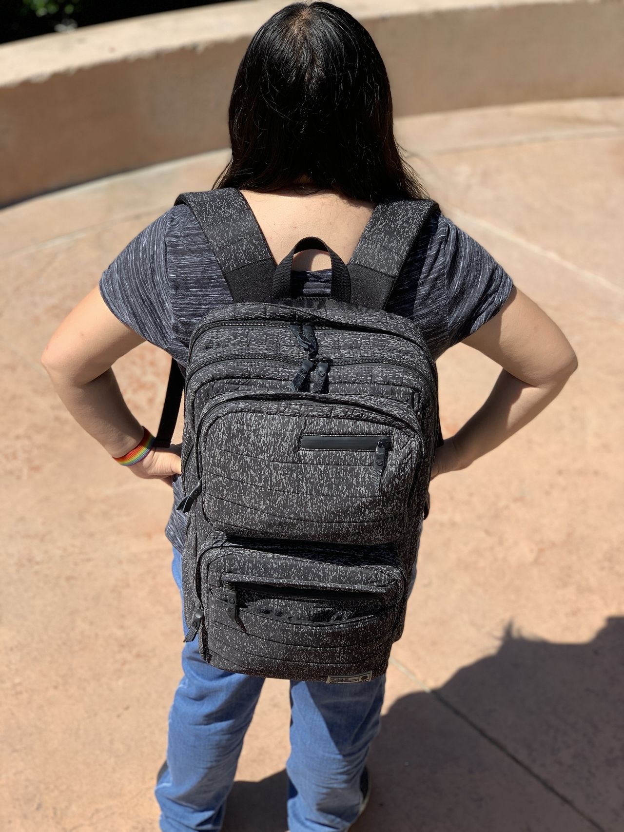HEX Patrol Backpack on back