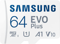 Samsung EVO Plus microSD card; 64GB, 128GB | from AU$13.60 on Amazon