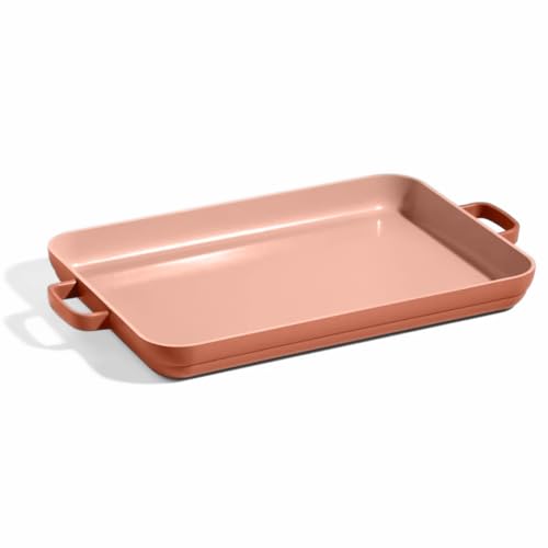 Our Place Griddle Pan - Versatile Nonstick Ceramic Sheet Pan &amp;amp; Stovetop Griddle | Toxin-Free, Dual-Use, With Ergonomic Handles | 4.7l Capacity, Oven Safe Up to 230&amp;deg;c | Spice