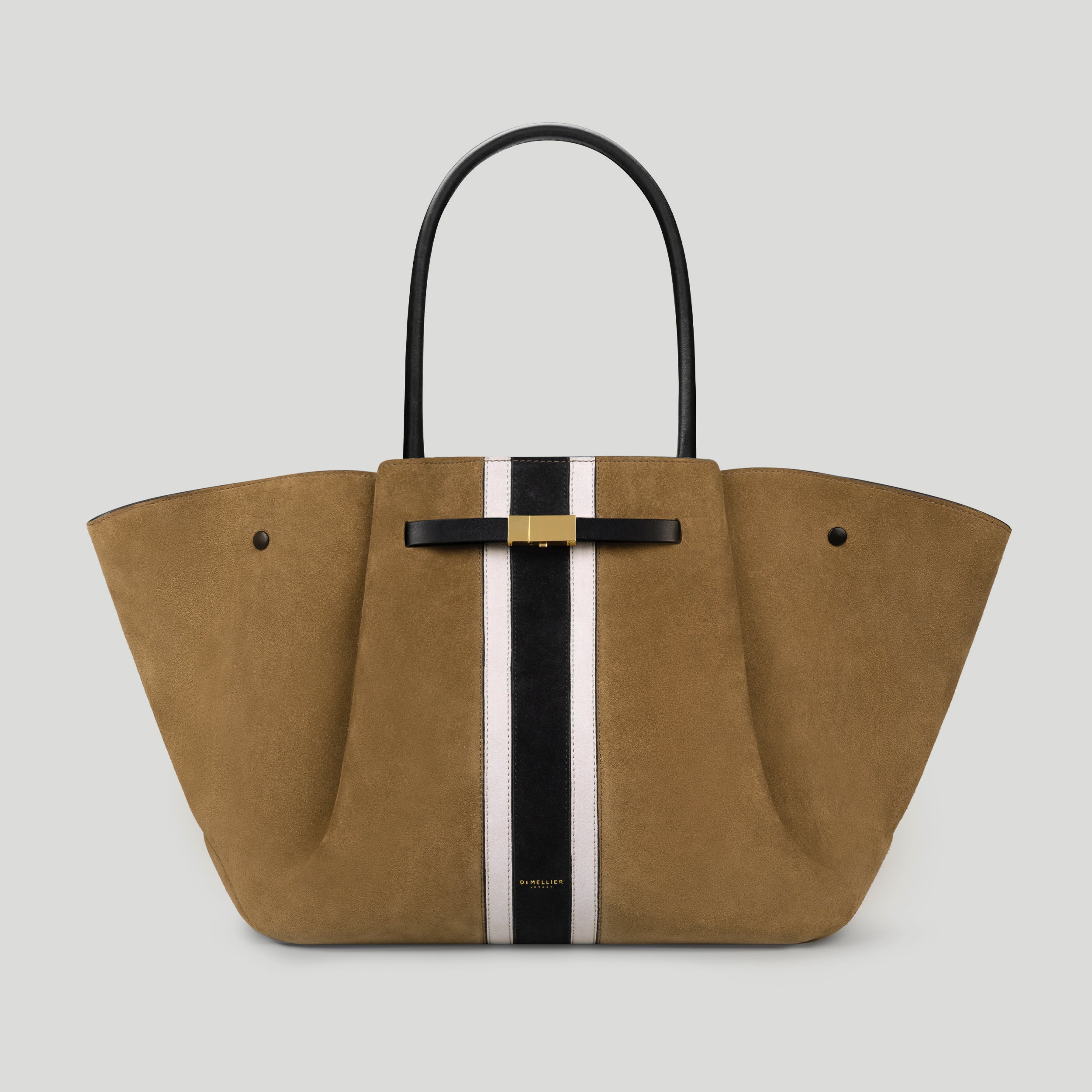 The New York | Tobacco Suede &amp;amp; Black Suede | Demellier