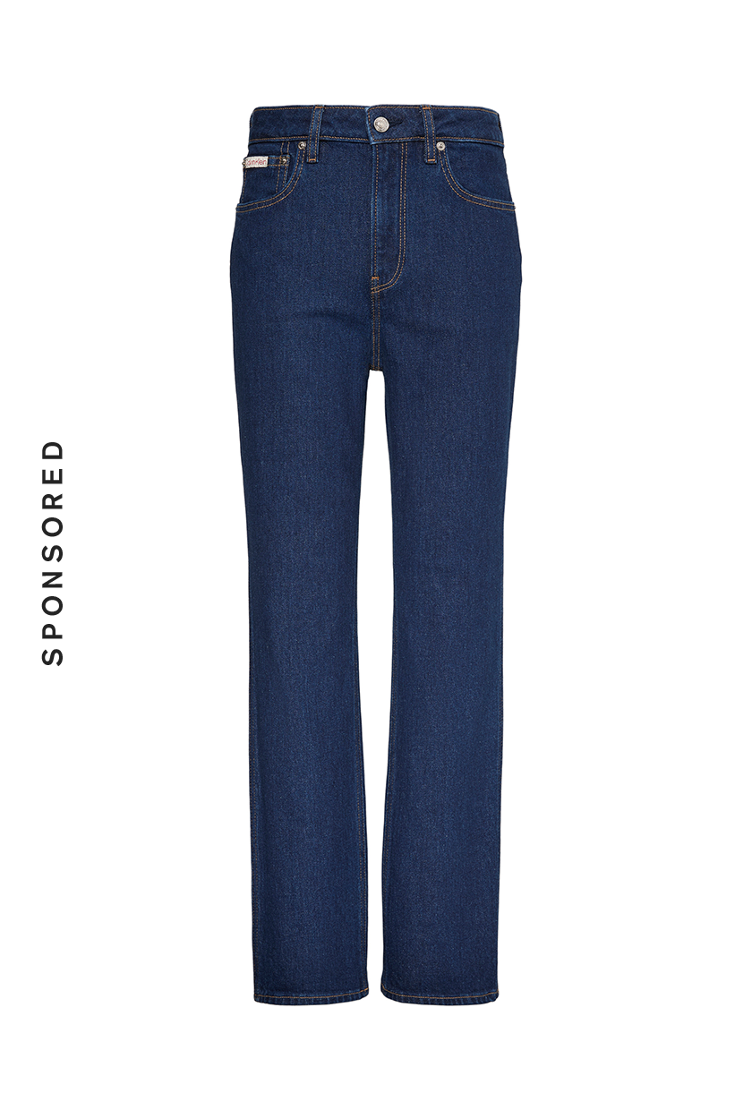 Calvin Klein, High Rise Straight Jeans