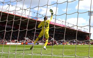 Bournemouth goalkeeper Mark Travers impressed