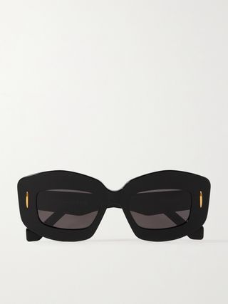 Screen Square-Frame Acetate Sunglasses