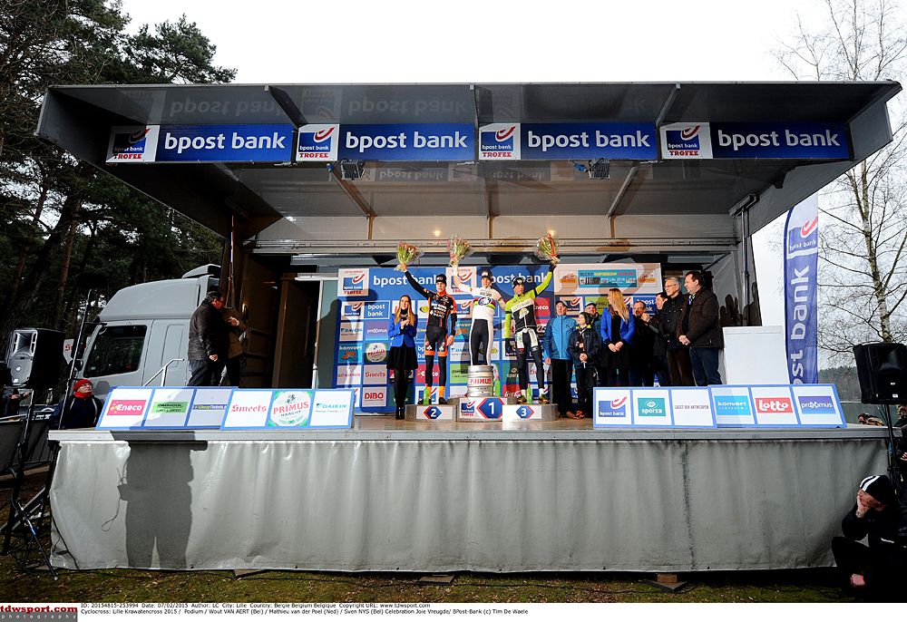 The podium at Bpost Bank Trophy in Lille
