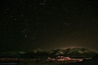 Geminid Meteor Shower Over Iceland