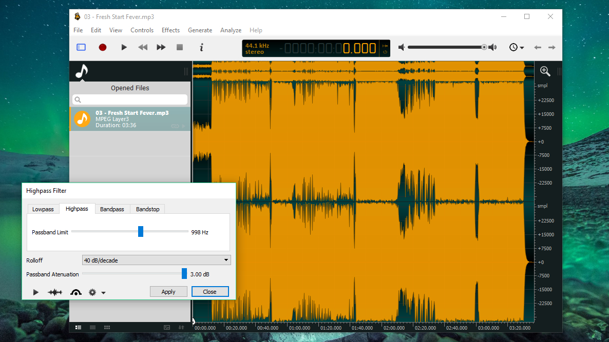 ocenaudio compare