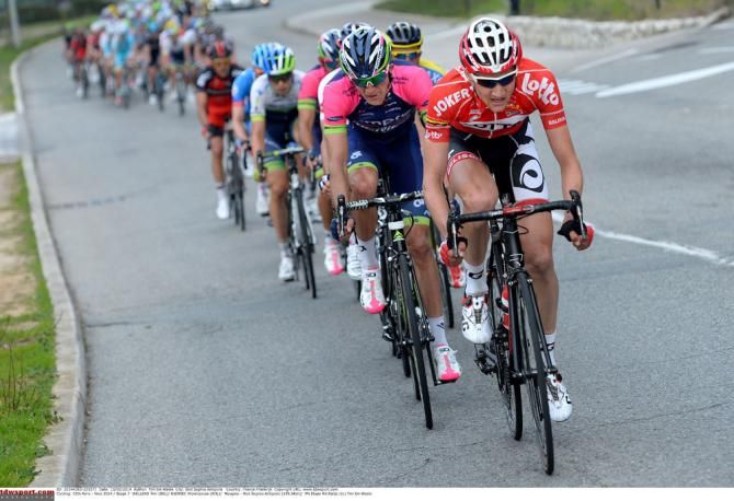Tim Wellens leads an escape attempts