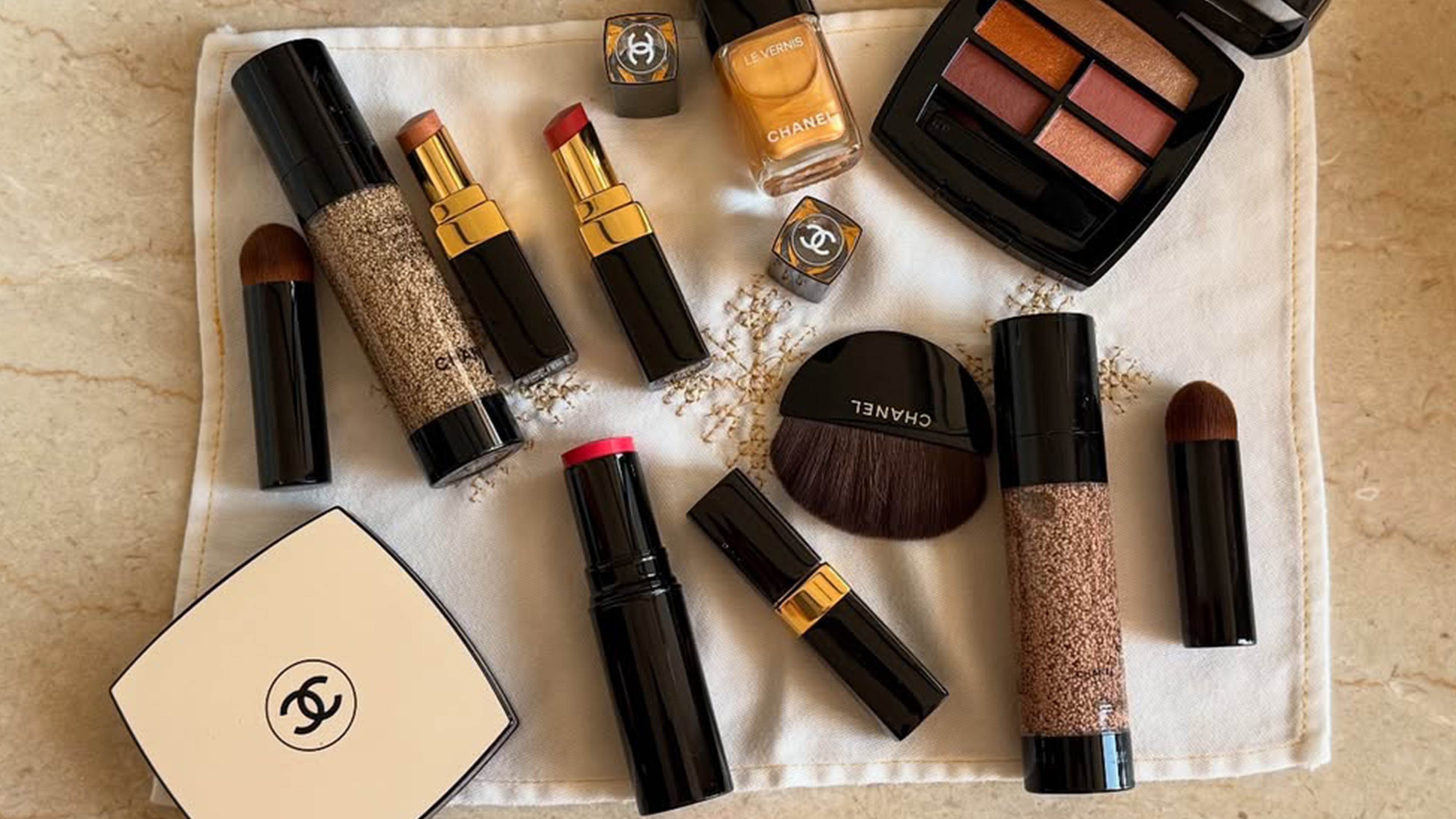 Camelia Farhoodi's Chanel makeup.