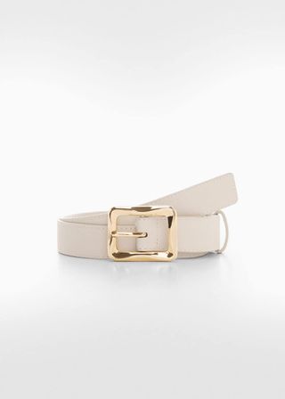 mango, Belt With Irregular Buckle 