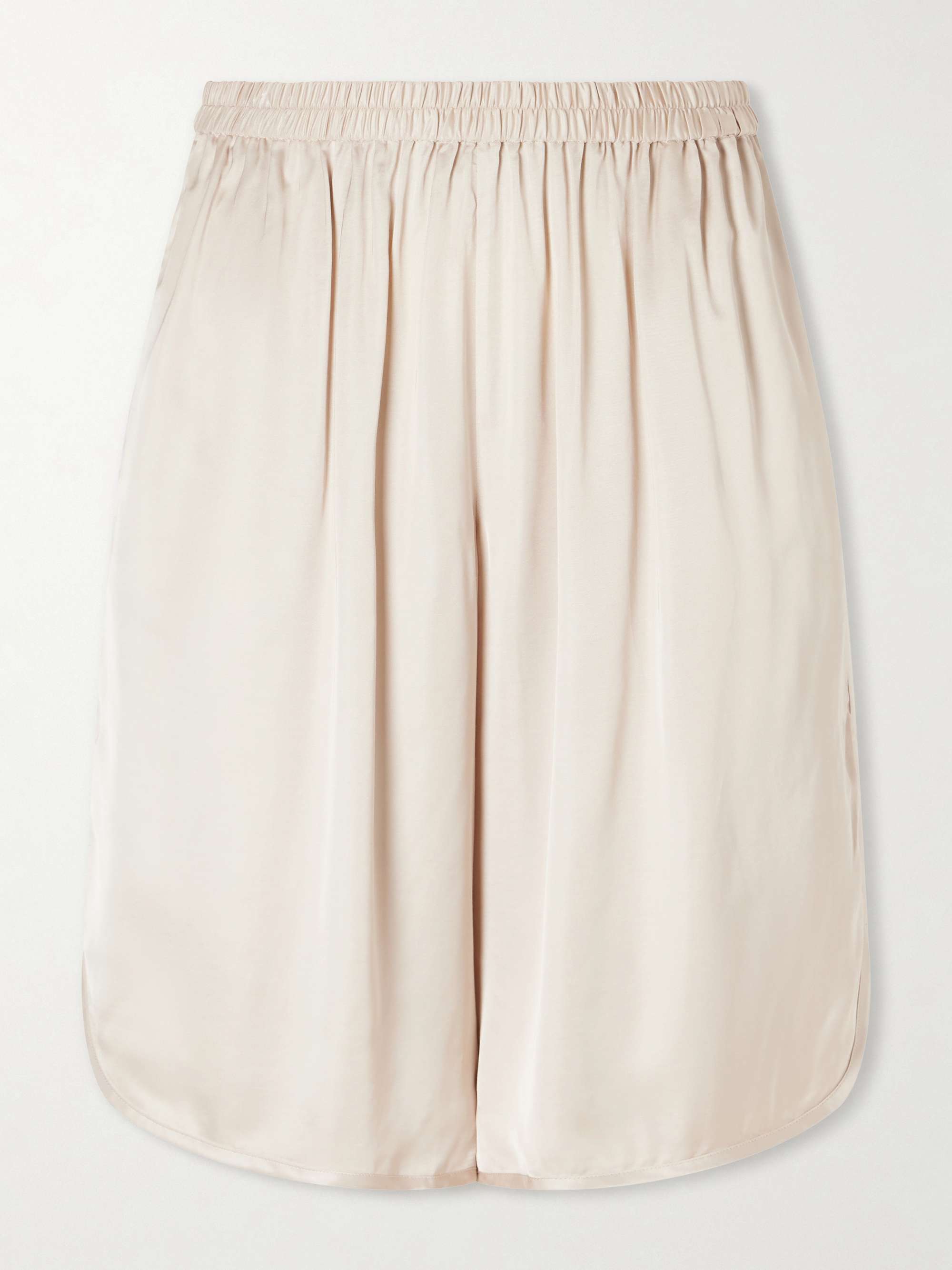 Leni Satin Knee-Lenght Shorts