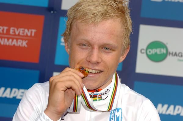Mads Wurtz Schmidt gets a taste of cycling gold