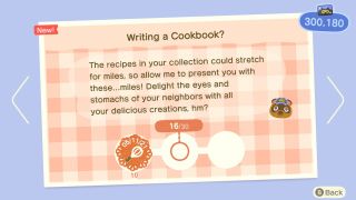 Animal Crossing New Horizons Nook Miles Writing A Cookbook