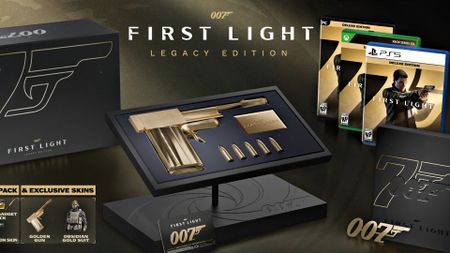 007 First Light collector's edition with Golden Gun on black case