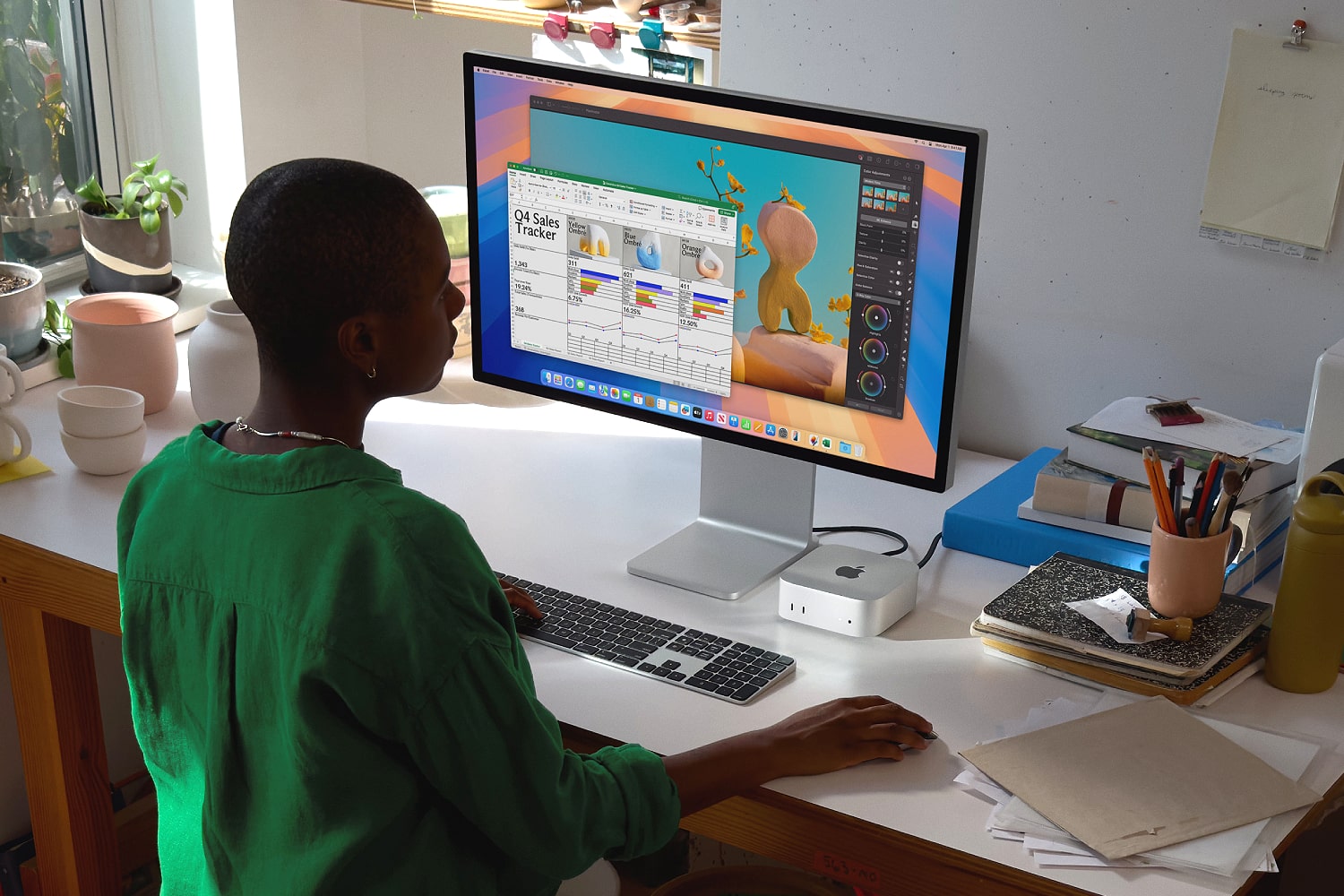 The Apple Mac mini with M4 chip.