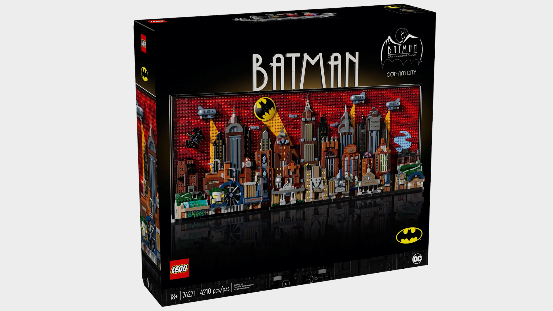 Lego Batman: The Animated Series Gotham City box on a plain background