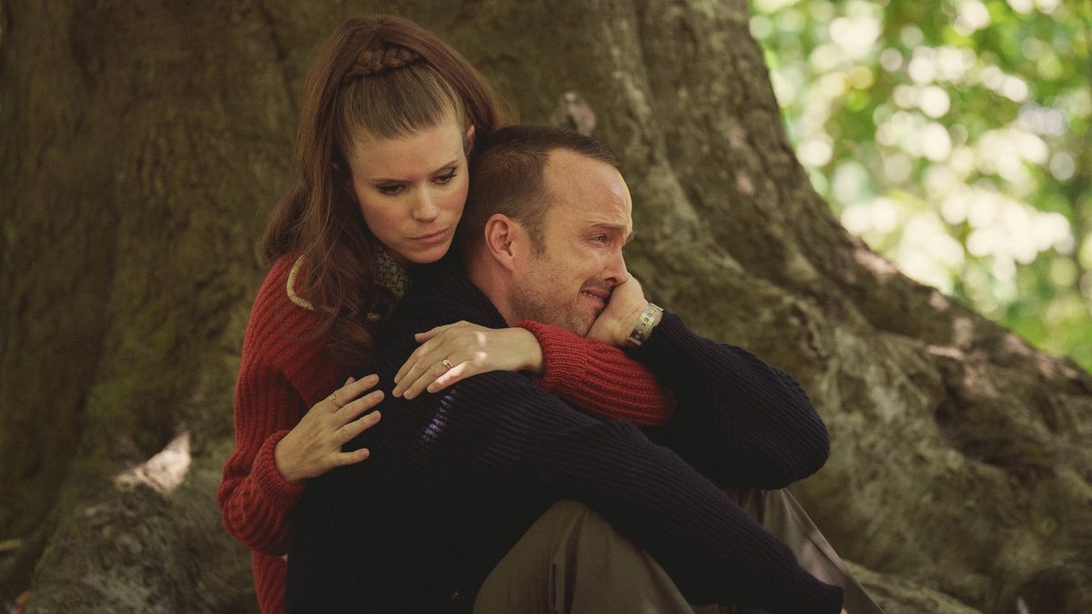 Kate Mara and Aaron Paul in Black Mirror season 6 episode &#039;Beyond the Sea&#039;