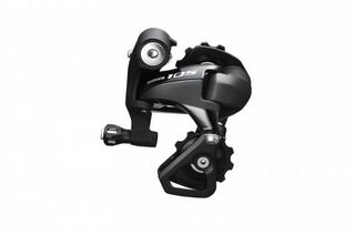 Shimano has included a new spring mechanism and cable pitch in the latest 105 rear derailleur, said to provide robust adjustability. Both SS (short) and GS (long) options will be available, with the latter being compatible with a 32t cassette.