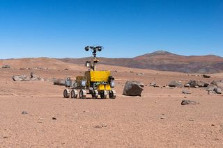 ESA rover test near the Paranal Observatory in Chile.