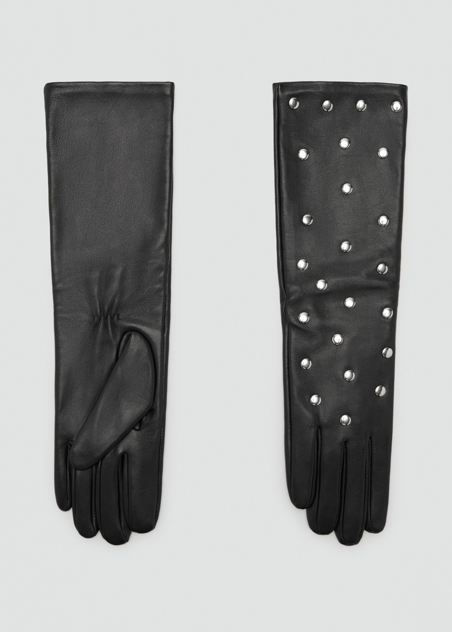 Studded Leather Gloves - Women | Mango Usa