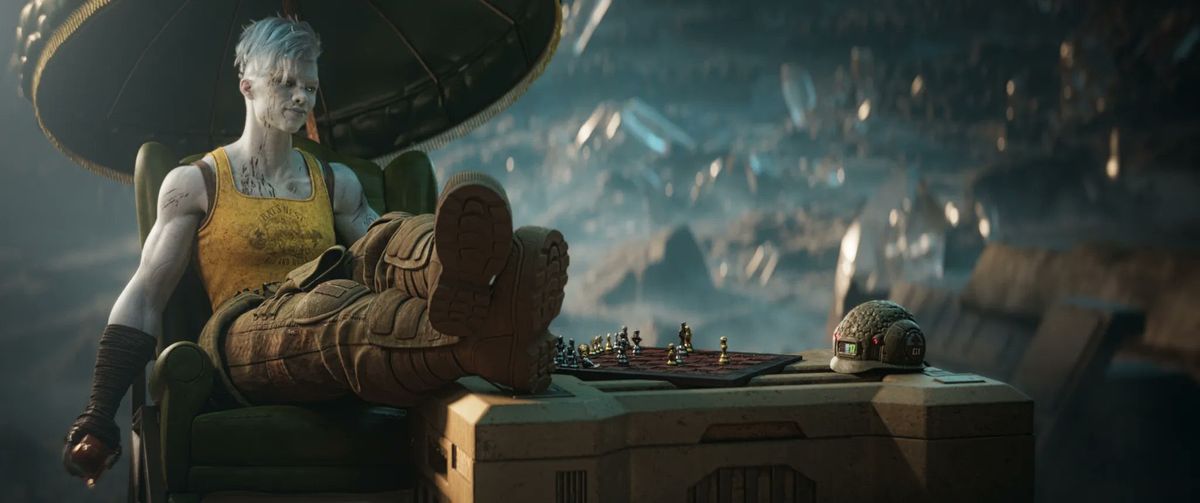 Image from Rogue Trooper movie made using Unreal Engine 5
