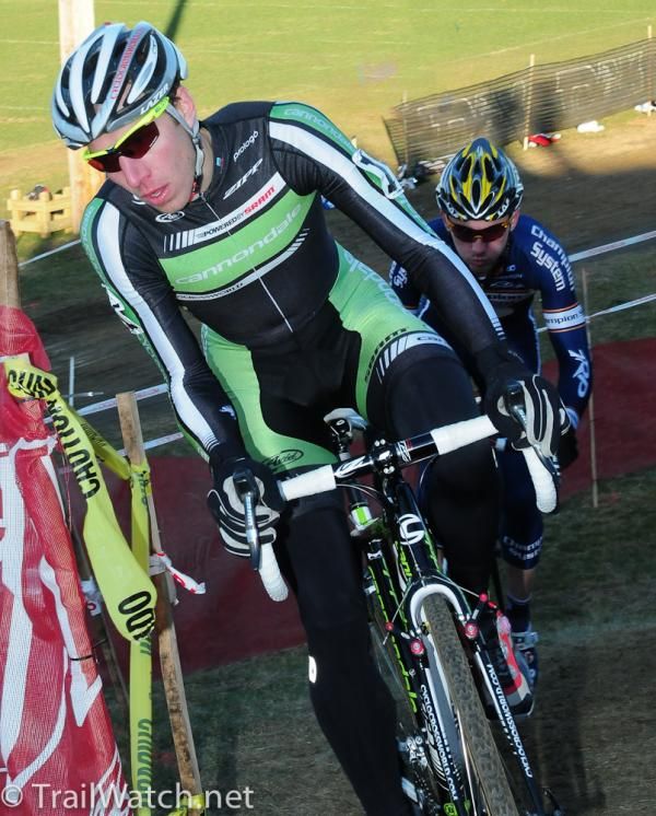 Jeremy Powers (Cannondale-Cycorcrossworld.com) leading Luke Keough