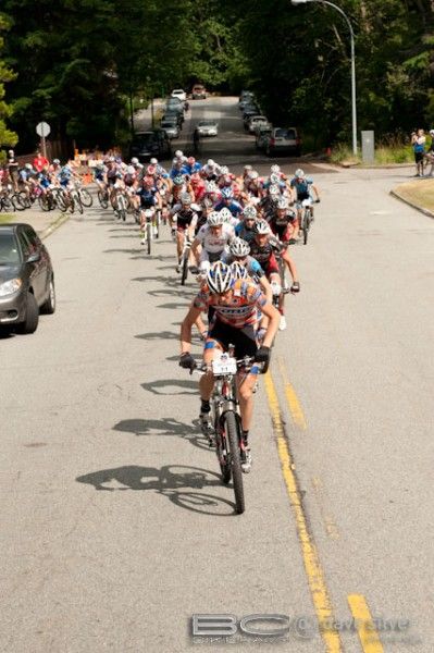 The road climb at the start helped string things out.