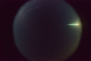 The fireball that streaked across the sky above the Australian desert on Nov. 27, 2015, as seen from the William Creek camera, one of the 32 remote skygazing cameras that form the Desert Fireball Network.