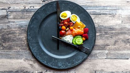 Is fasting good for you? Image shows plate with food