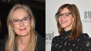 Meryl Streep and Lisa Loeb wearing cat eye glasses