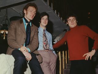 (from left) Ginger Baker, Eric Clapton, and Jack Bruce, photographed in London in 1966