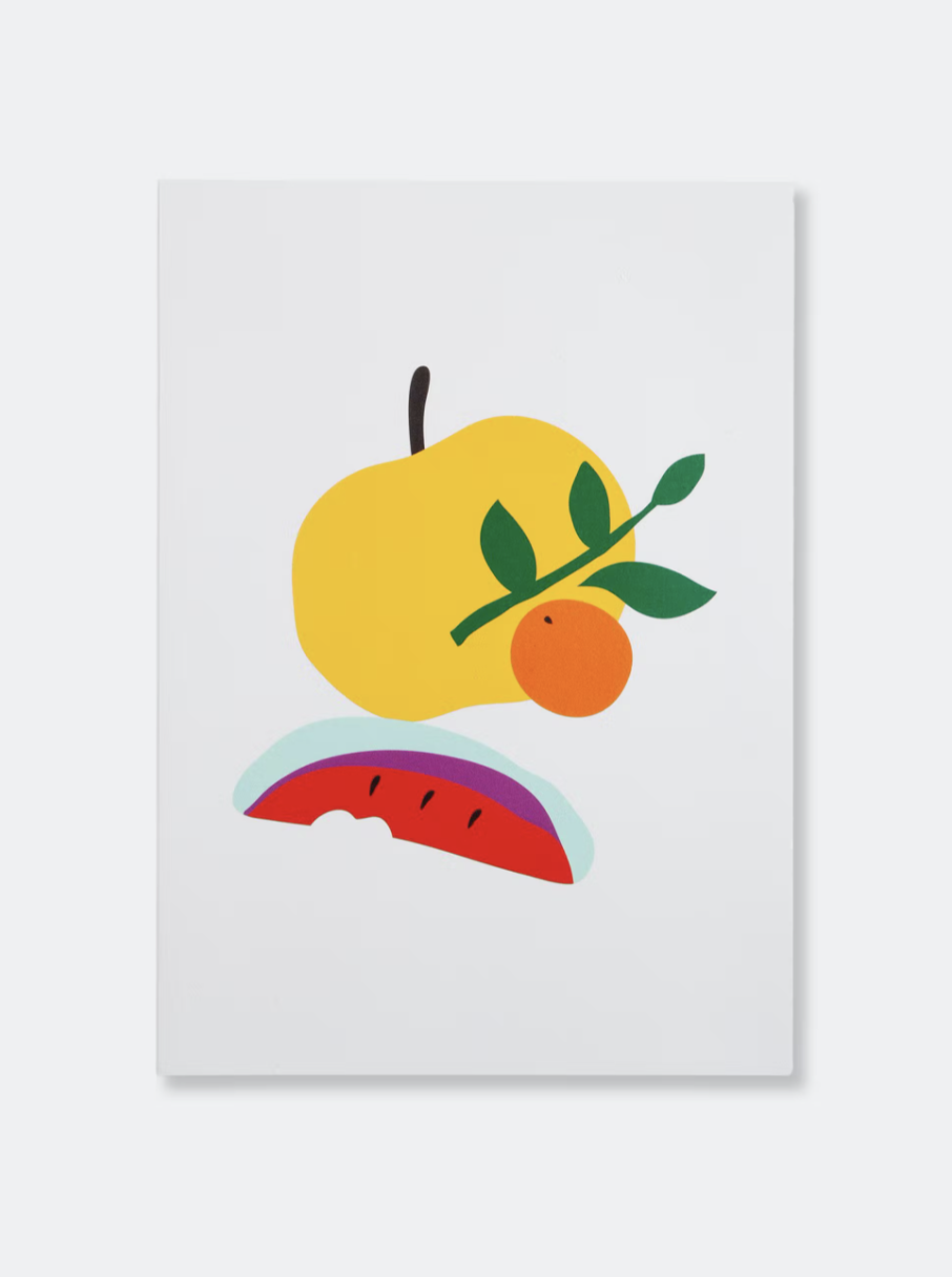 Poketo Simple Lined Notebook in Tangerine