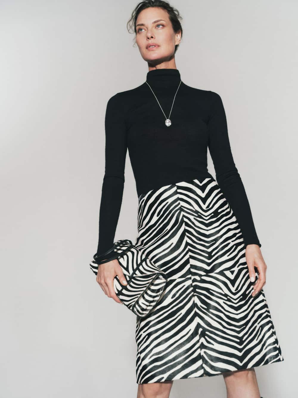 Veda Barrow Leather Low Waist Skirt