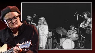 Nick Harper and, inset, classic-era Pentangle