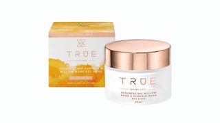 True Skincare Resurfacing Pumpkin & Willow Bark Gel Exfoliating Mask pot and packaging