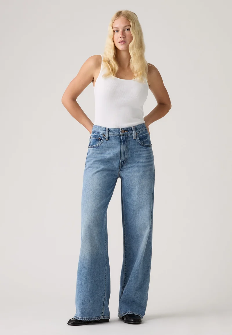 Levi's, Levi's Women's Jeans Cinch Wide Leg High Rise, Relaxed Fit, Blue (losing My Mind), W26/l31