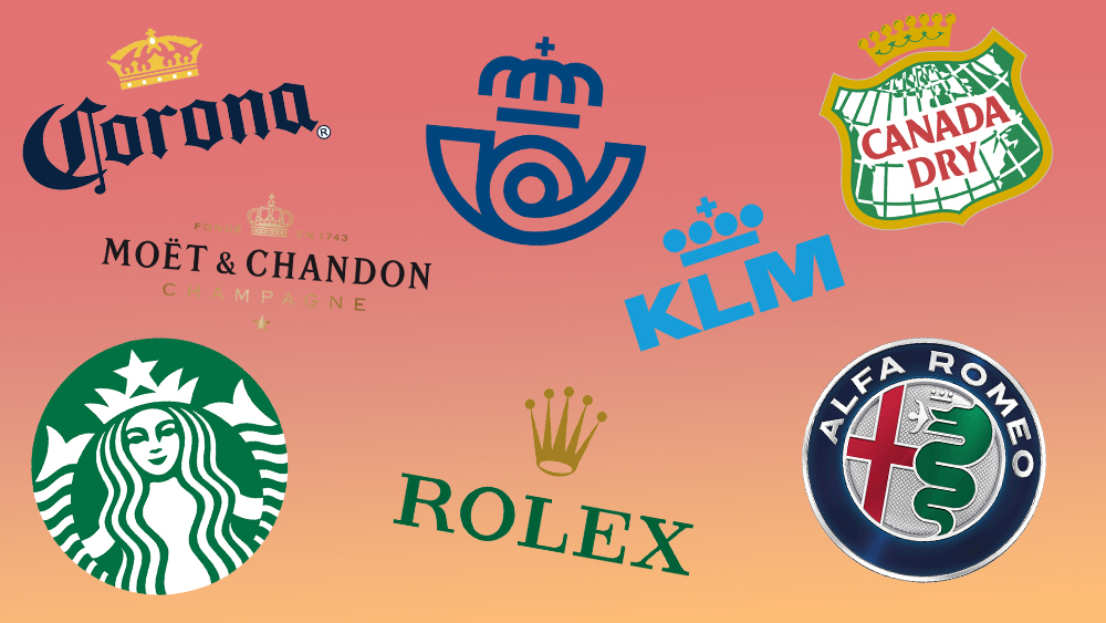 Famous Car logos with a Crown