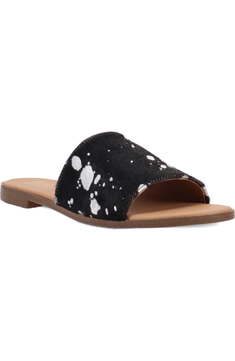 Moo Moo Genuine Calf Hair Slide Sandal