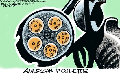 Political cartoon US Santa Fe school shooting NRA congress inaction