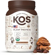 KOS Organic Plant Based Protein Powder, Chocolate | Was $59.99, Now $37.49 at Amazon