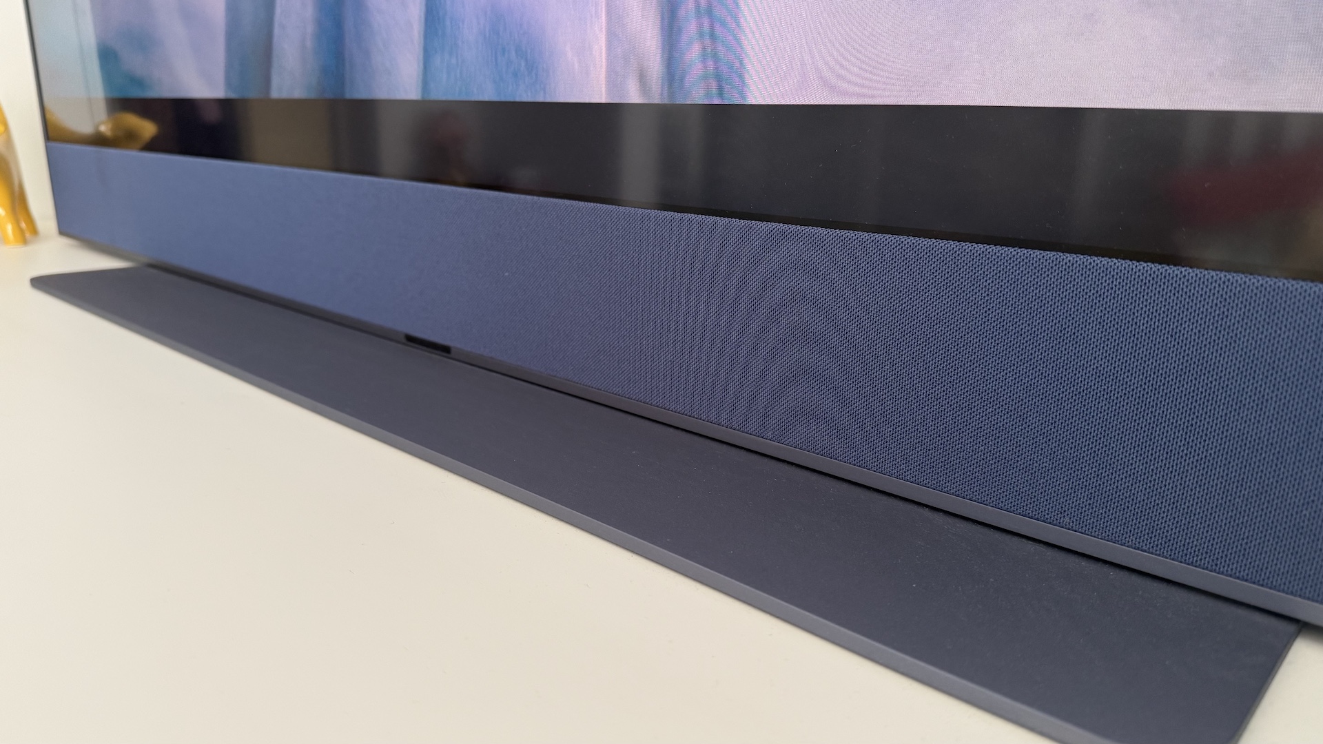 The Sky Glass Gen 2 screen on a white cabinet