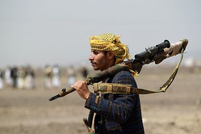 An armed fighter in Yemen
